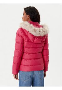 Tommy Jeans Kurtka puchowa Basic DW0DW18312 Czerwony Slim Fit. Kolor: czerwony. Materiał: syntetyk #2