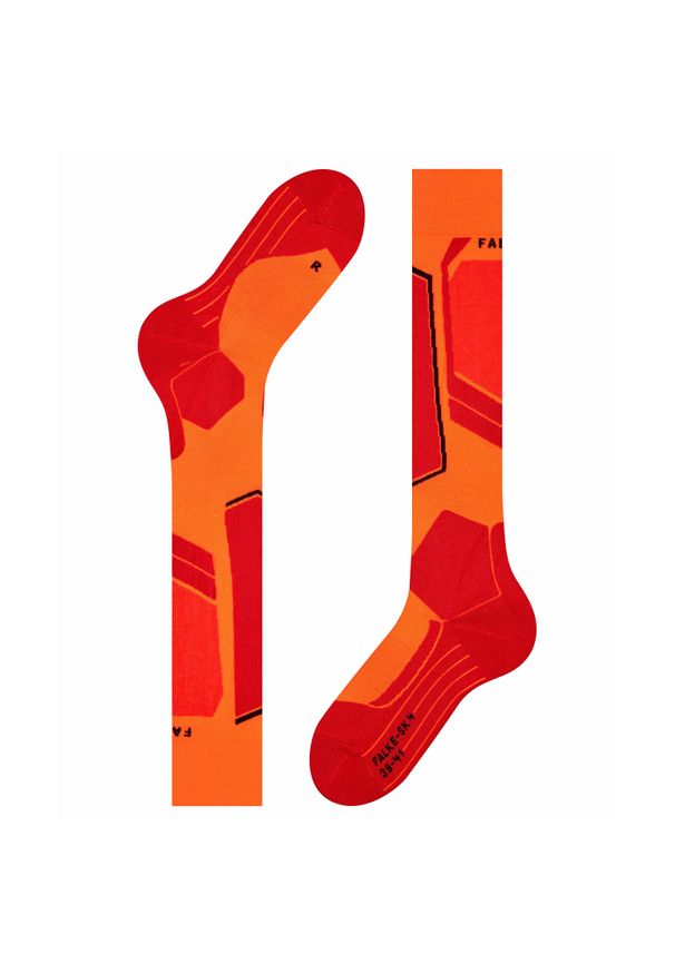 Podkolanówki Falke SK4. Kolor: pomarańczowy. Sport: narciarstwo