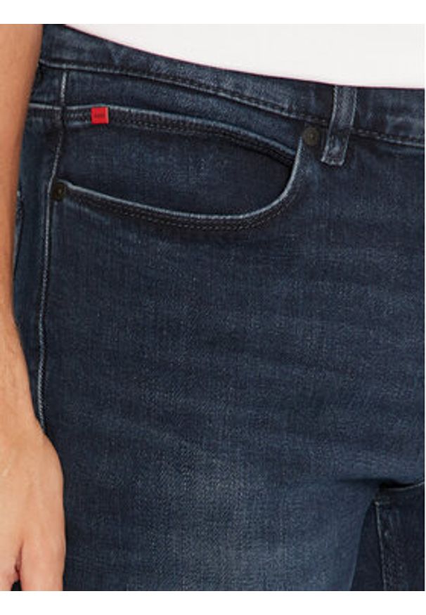 Hugo Jeansy 50522149 Granatowy Slim Fit. Kolor: niebieski