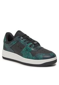 Tommy Jeans Sneakersy Tjm Retro Basket Print EM0EM01348 Zielony. Kolor: zielony. Wzór: nadruk #2