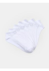 Sinsay - Bawełniane skarpetki 7 pack - biały. Kolor: biały. Materiał: bawełna #1