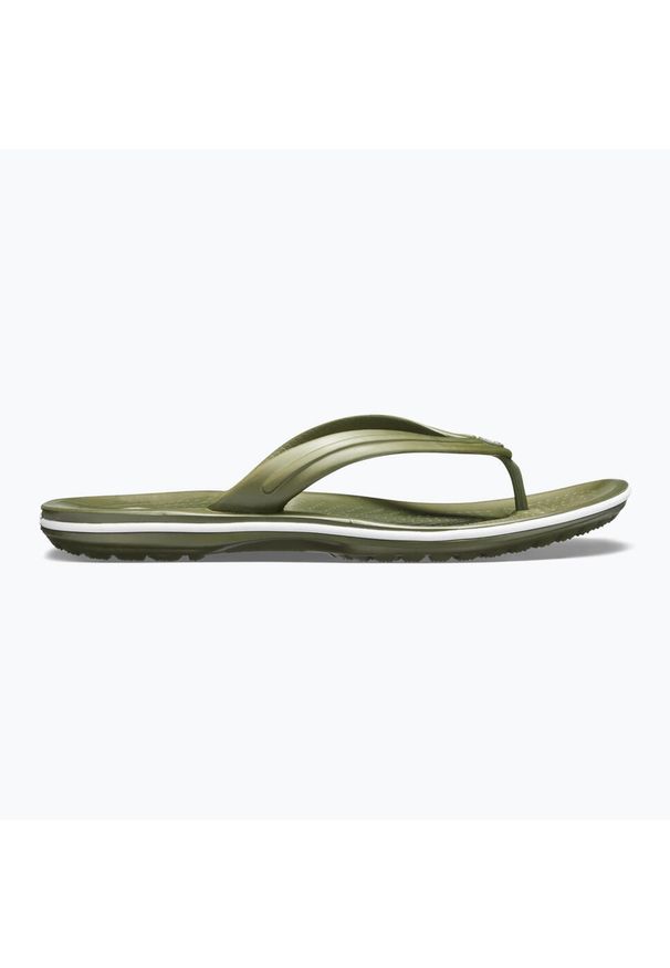 Japonki plażowe dla dorosłych Crocs Crocband Flip. Okazja: na plażę. Kolor: biały, wielokolorowy, żółty. Materiał: materiał, syntetyk