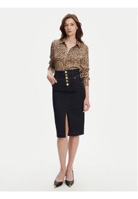 Marciano Guess Spódnica jeansowa 5YGD13 7347A Granatowy Regular Fit. Kolor: niebieski. Materiał: bawełna #5
