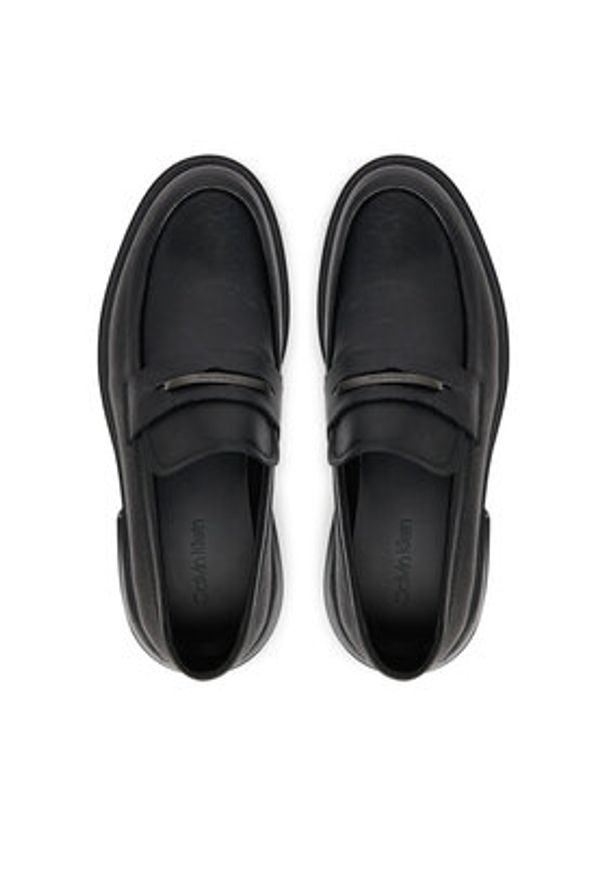 Calvin Klein Półbuty HM0HM01774 Czarny. Kolor: czarny. Materiał: skóra