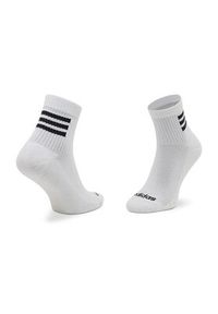 Adidas - adidas Zestaw 3 par wysokich skarpet unisex Hc 3 Stripes Quarter HD2211 Biały. Kolor: biały. Materiał: materiał