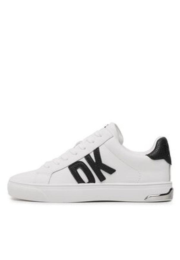 DKNY Sneakersy Abeni Lace Up Sneaker K1300916 Biały. Kolor: biały. Materiał: skóra