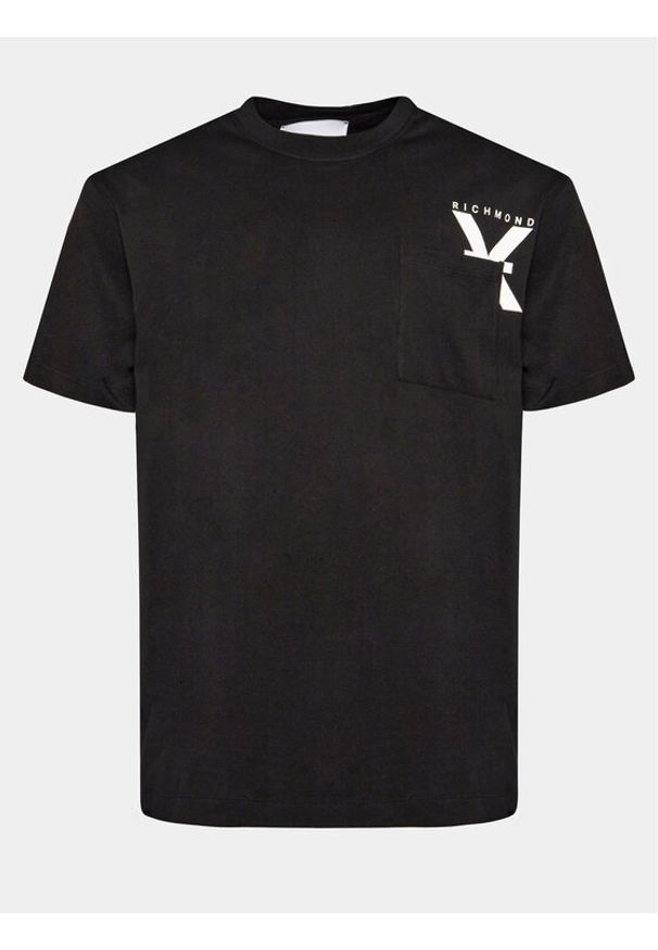 Richmond X T-Shirt Aubry UMP24048TS Czarny Regular Fit. Kolor: czarny. Materiał: bawełna