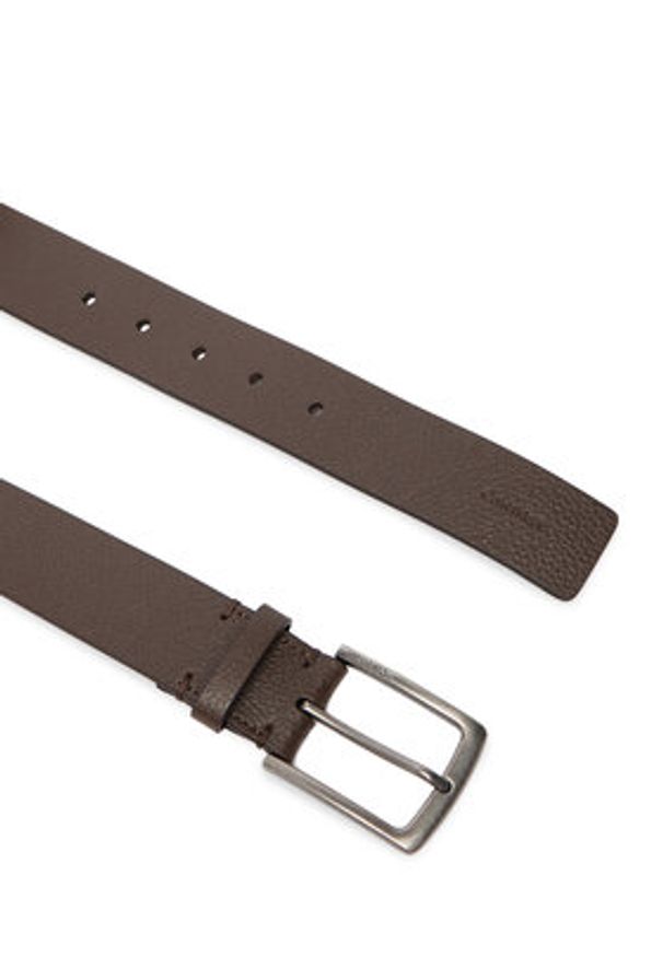 Calvin Klein Pasek Casual Pin Buckle Pebble 35Mm LV04D7095G Brązowy. Kolor: brązowy. Materiał: skóra. Styl: casual