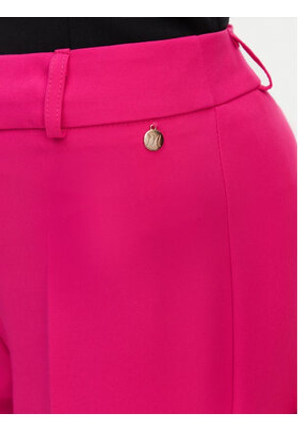Maryley Spodnie materiałowe 25EB52Z/M24/43AL Różowy Regular Fit. Kolor: różowy. Materiał: syntetyk