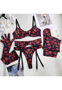 Intica - Komplet bielizny z rękawiczkami na specjalne okazje Lorena. Kolor: wielokolorowy. Materiał: tkanina, materiał #1