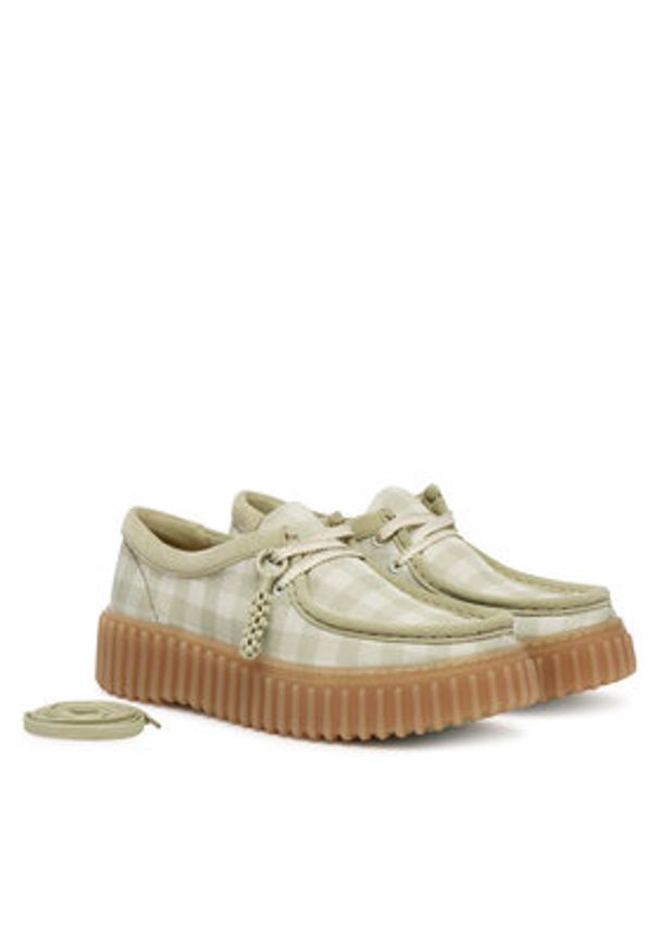 Clarks Półbuty Torhill Bee 26186299 Zielony. Kolor: zielony. Materiał: materiał