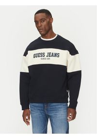 Guess Jeans T-Shirt M4BQ39 K9V31 Granatowy Regular Fit. Kolor: niebieski. Materiał: bawełna #1