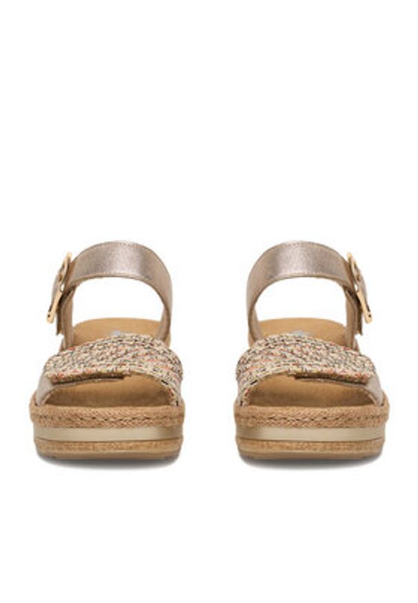 Rieker Sandały CEO-V0951-90 Złoty. Kolor: złoty. Materiał: syntetyk, skóra