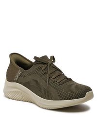 skechers - Skechers Sneakersy Ultra Flex 3.0-Brilliant Path 149710/OLV Khaki. Kolor: brązowy. Materiał: materiał, mesh #5