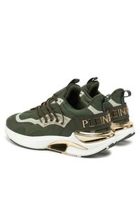 Plein Sport Sneakersy SAES USC0736 STE003 Khaki. Kolor: brązowy. Materiał: materiał