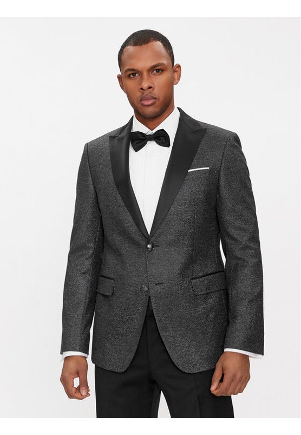 JOOP! Marynarka 17 JB-35Horace 30040436 Szary Slim Fit. Kolor: szary. Materiał: syntetyk