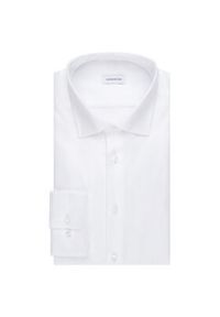 Seidensticker Koszula 01.653690 Biały Slim Fit. Kolor: biały. Materiał: bawełna #2