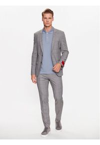 Hugo Garnitur 50490975 Szary Extra Slim Fit. Kolor: szary. Materiał: wiskoza #1