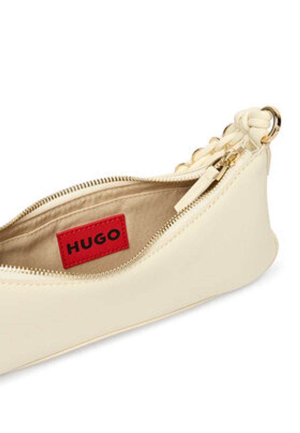 Hugo - HUGO Torebka Ilary 50562964 Kremowy. Kolor: kremowy. Materiał: skórzane