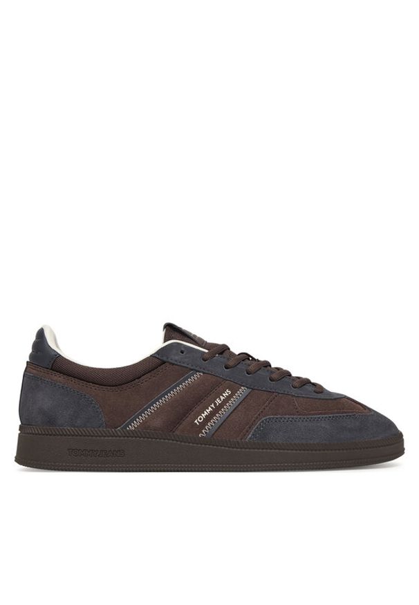 Tommy Jeans Sneakersy The Greenwich Edge Suede EM0EM01662 Brązowy. Kolor: brązowy. Materiał: skóra, zamsz