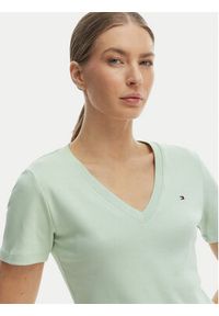 TOMMY HILFIGER - Tommy Hilfiger T-Shirt New Cody WW0WW40584 Zielony Slim Fit. Kolor: zielony. Materiał: bawełna #4