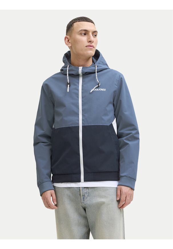 Jack & Jones Kurtka przejściowa Rush Hood 12200208 Granatowy Regular Fit. Kolor: niebieski. Materiał: syntetyk
