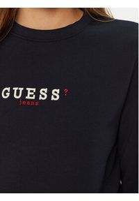 Guess Jeans Bluza W5RQ28 K68I4 Granatowy Regular Fit. Kolor: niebieski. Materiał: bawełna #3