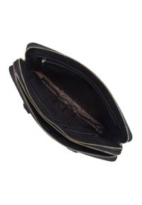 Wittchen - Damska torba na laptopa 13’’ skórzana klasyczna. Kolor: wielokolorowy, czarny, złoty. Materiał: skóra. Wzór: aplikacja, haft. Styl: klasyczny #3