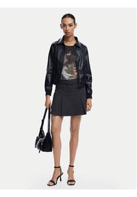 Desigual Kurtka z imitacji skóry Helsinki 24WWEW35 Czarny Regular Fit. Kolor: czarny. Materiał: skóra #5
