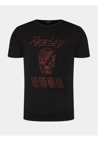 Replay T-Shirt M6761.000.23608P Czarny Regular Fit. Kolor: czarny. Materiał: bawełna #8