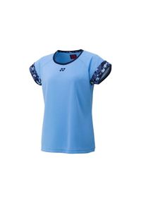 YONEX - Koszulka tenisowa damska z krótkim rękawem Yonex saxe. Kolor: niebieski. Długość rękawa: krótki rękaw. Długość: krótkie. Sport: tenis #1
