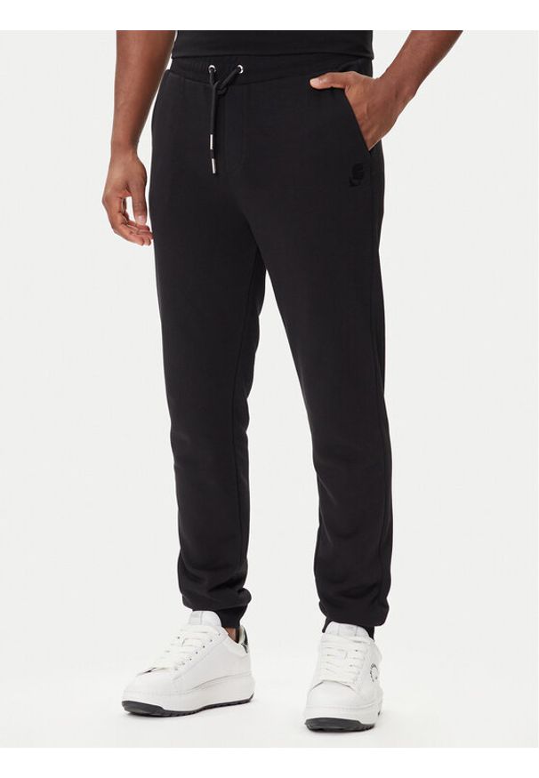 Karl Lagerfeld - KARL LAGERFELD Spodnie dresowe 705752 500900 Czarny Regular Fit. Kolor: czarny. Materiał: bawełna