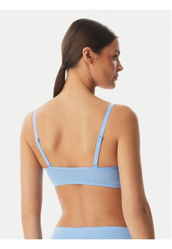 Calvin Klein Underwear Biustonosz top LV00QF8710 Niebieski. Kolor: niebieski. Materiał: bawełna