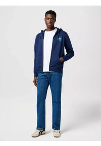 Wrangler - MĘSKA BLUZA WRANGLER GRAPHIC ZIP HOODIE NAVY 112371461 #3