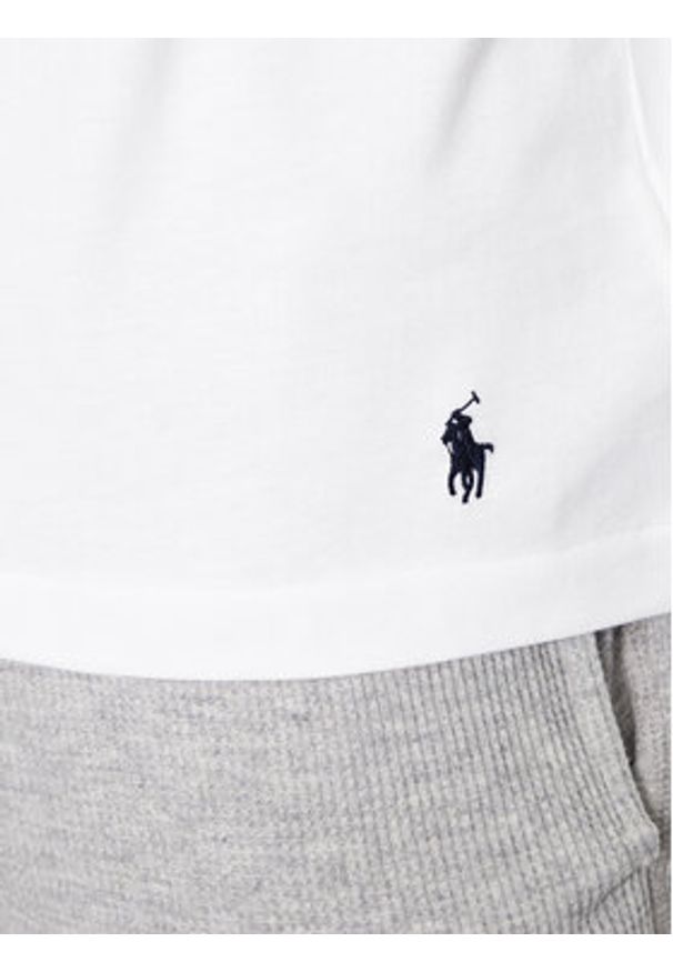 Polo Ralph Lauren Longsleeve 714899614005 Biały Regular Fit. Typ kołnierza: polo. Kolor: biały. Materiał: bawełna. Długość rękawa: długi rękaw