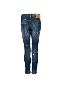 DSQUARED2 - Dsquared2 Jeans "Skater Jean" | S74LB1232 S30342 | Kobieta | Niebieski. Okazja: na co dzień. Stan: obniżony. Kolor: niebieski. Wzór: aplikacja. Sezon: lato. Styl: elegancki, rockowy, casual #4