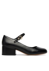 TOMMY HILFIGER - Tommy Hilfiger Czółenka Heeled Maryjane Buckle FW0FW09347 Czarny. Kolor: czarny. Materiał: skóra #1