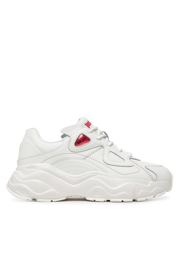 Sneakersy Just Cavalli. Kolor: biały