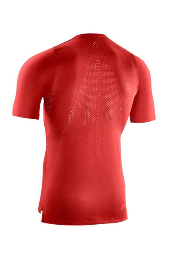 Koszulka sportowa z krótkim rękawem CEP Ultralight męska. Kolor: czerwony. Długość rękawa: krótki rękaw. Długość: krótkie