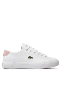 Lacoste Sneakersy Gripshot 0121 1 Cuj 7-42CUJ00011Y9 Biały. Kolor: biały. Materiał: skóra