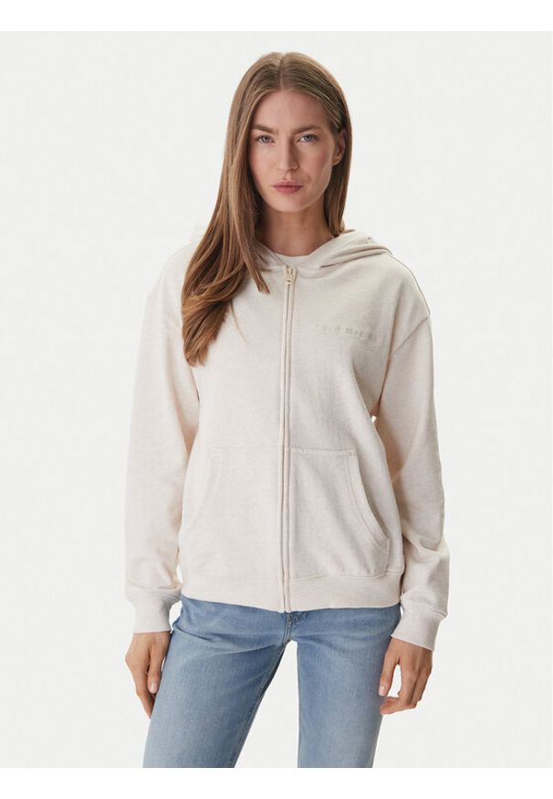 TOMMY HILFIGER - Tommy Hilfiger Bluza UW0UW06093 Beżowy Regular Fit. Kolor: beżowy. Materiał: bawełna