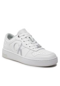Sneakersy Calvin Klein Jeans Basket Cupsole Bold Mono Lth Wn YW0YW00846 Bright White YAF. Kolor: biały. Materiał: skóra #1