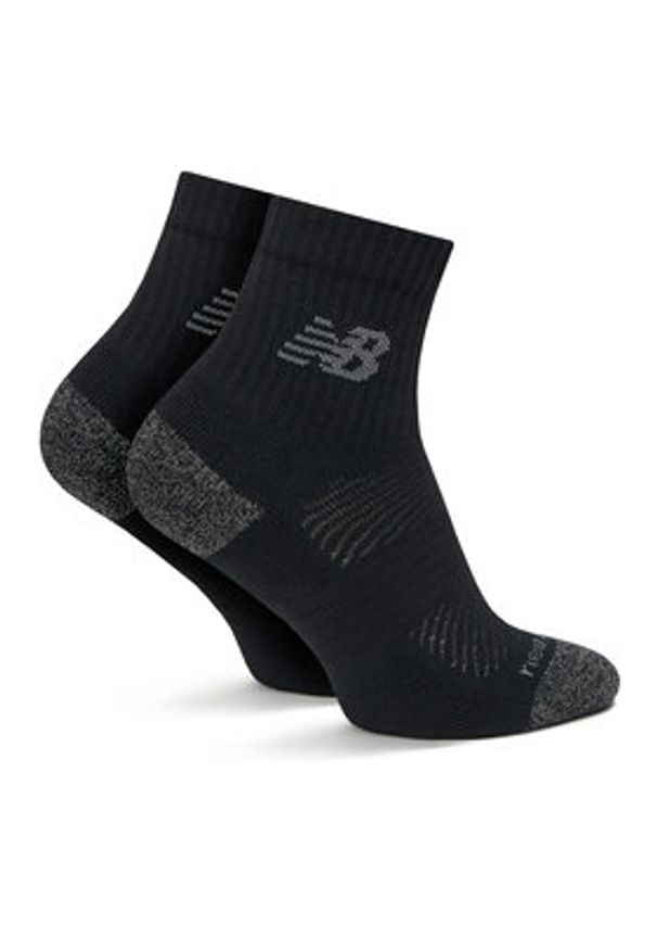 New Balance Zestaw 3 par wysokich skarpet unisex Active Cushion Quarter Socks LAS35204BK Czarny. Kolor: czarny. Materiał: poliester, materiał