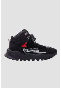 DSQUARED2 Czarne buty Free, Rozmiar 45. Wysokość cholewki: za kostkę. Kolor: czarny