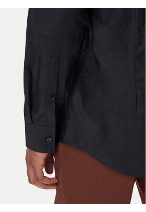 Hugo - HUGO Koszula Kenno 50500965 Czarny Slim Fit. Kolor: czarny. Materiał: bawełna