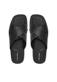 Calvin Klein Klapki Criss Cross Sandal HM0HM01737 Czarny. Kolor: czarny. Materiał: skóra #3