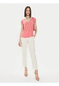 only - ONLY Bluzka Jasmina 15252241 Różowy Regular Fit. Kolor: różowy. Materiał: wiskoza #4