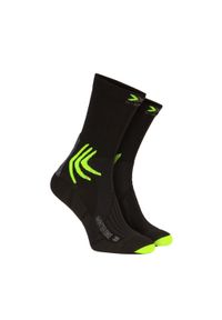 Skarpety rowerowe zimowe X-Socks WINTER BIKE 4.0. Kolor: zielony, czarny, wielokolorowy. Sport: kolarstwo