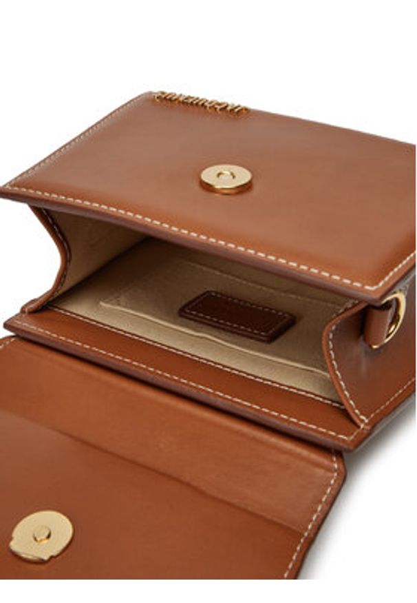 JACQUEMUS Torebka Le Chiquito Noeud 213BA005-3072 Brązowy. Kolor: brązowy. Materiał: skórzane