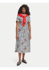 TOMMY HILFIGER - Tommy Hilfiger Sukienka codzienna WW0WW50825 Kolorowy Regular Fit. Okazja: na co dzień. Materiał: bawełna. Wzór: kolorowy. Typ sukienki: proste. Styl: casual #4